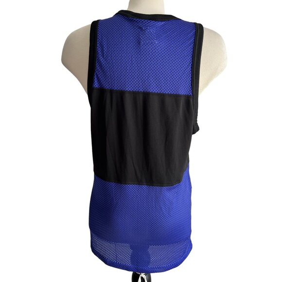 Adidas Purple & Black Netted Active Tank Top Sz Small Womens Jersey Tank - Picture 3 of 6